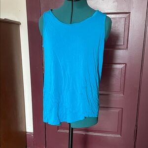 Women's Sleeveless  Blue Top